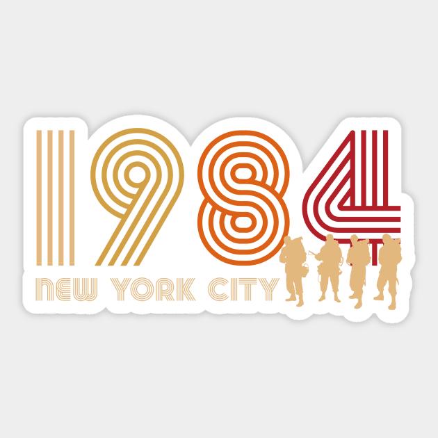 New York City 1984 Sticker by DrMonekers